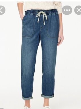 New J. Crew Factory Drawstring Denim Pants
